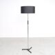 Vintage metal floor lamp with star base, 1960s