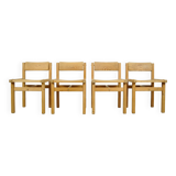 Trybo series pine dining chairs (4) by Edvin Helseth for Stange Bruk, Norway 1960s