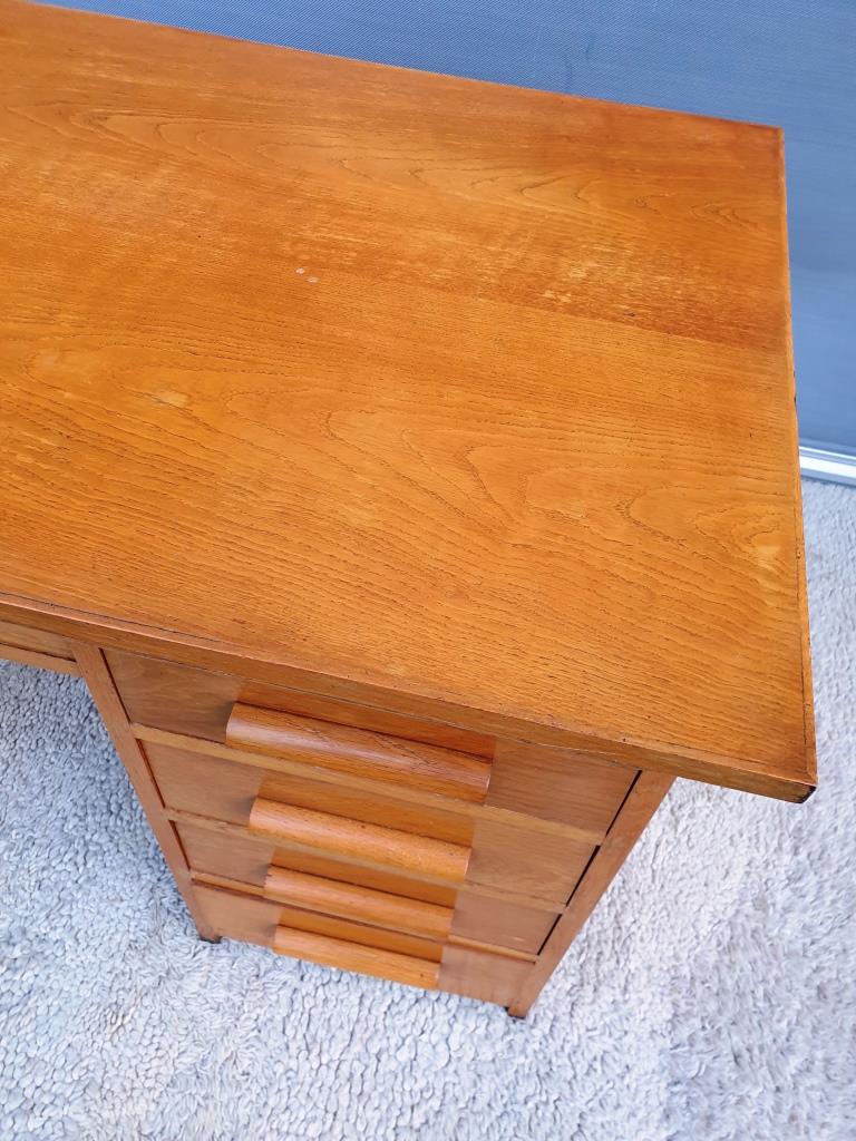 Desk 5 drawers 1 tablet vintage 1950