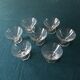 Series of 7 engraved Art Deco dessert cups