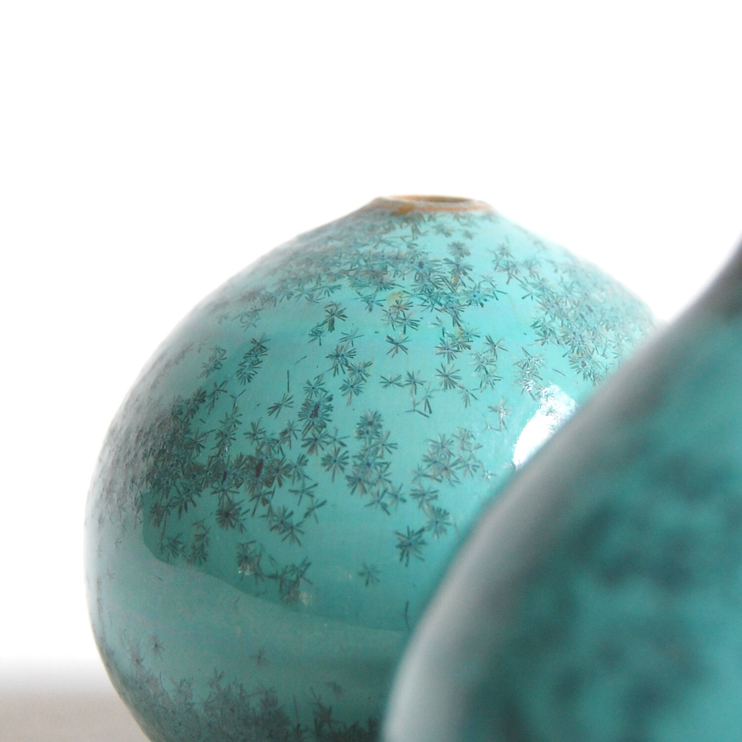 Trio of green miniature ceramics Antonio Lampecco