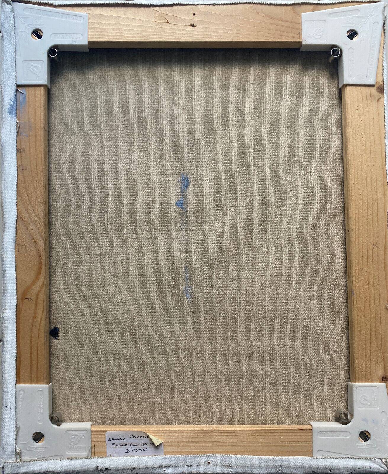 HST painting "bouquet of flowers in vase" signed Porcherot late 20th century