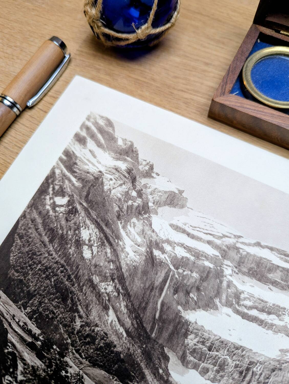 The circus of Gavarnie, Hautes-Pyrénées, photo print from 1937.
