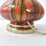 Art Deco lamp in flamed stoneware 1920