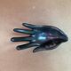Old vallauris pocket tray hand shape black ceramic vintage decoration