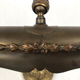 Bronze and copper articulated desk lamp circa 1900
