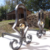 Chenets en fer forgé