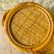 Vintage bamboo and rattan plant holder, circa 70's
