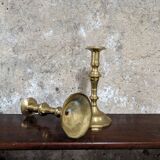 Pair of brass candlesticks