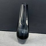 Scandinavian vintage grey glass vase