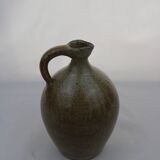 Old enameled stoneware jar