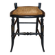 Regency Chair in Ebonised Wood and Gold Leaf Inlaid with Mother of Pearl circa 1815