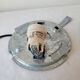 Speckled glass half-globe ceiling lamp