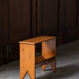 Petit banc / table d'appoint en pin