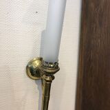 Pair of copper wall sconces