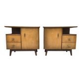 Pair of vintage bedside tables from the 1960s.