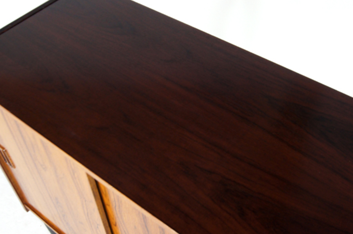 Vintage Danish retro hi-fi furniture in rosewood