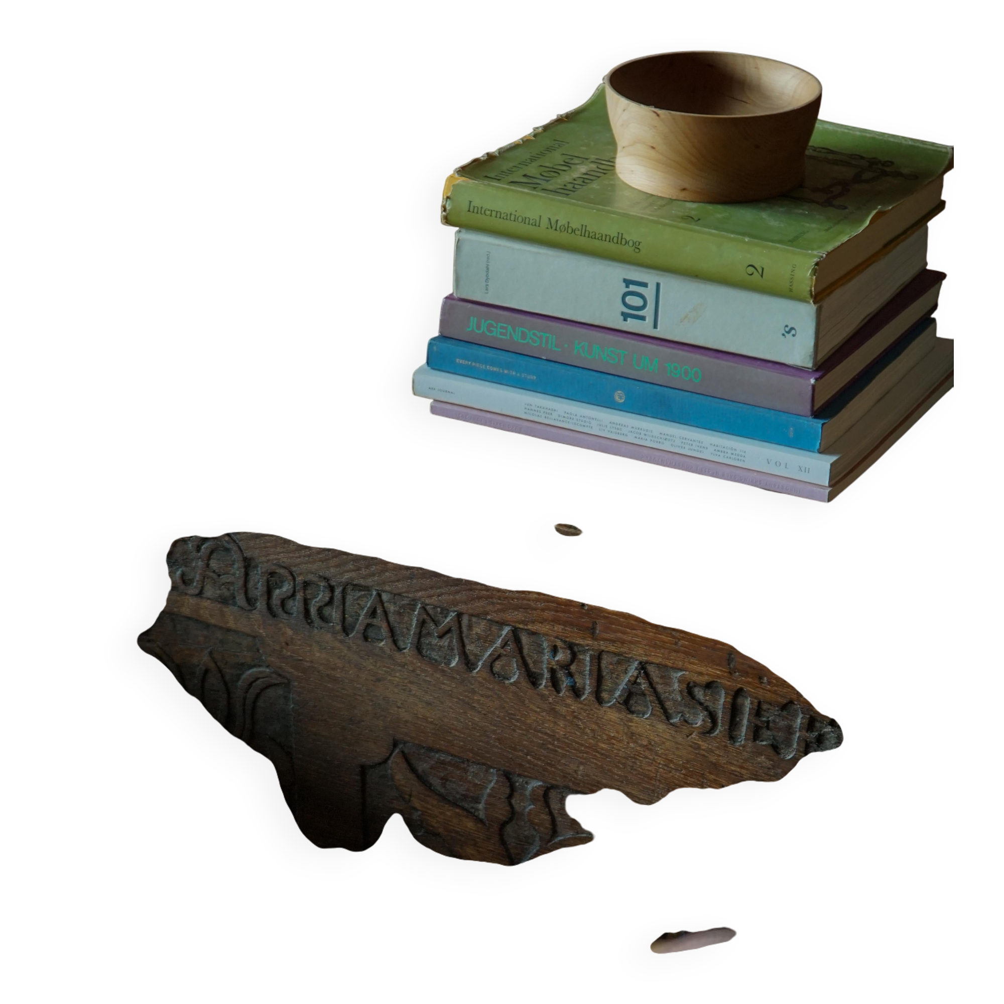 18th-century Scandinavian popular art oak chest with carved panels, dated 1764.