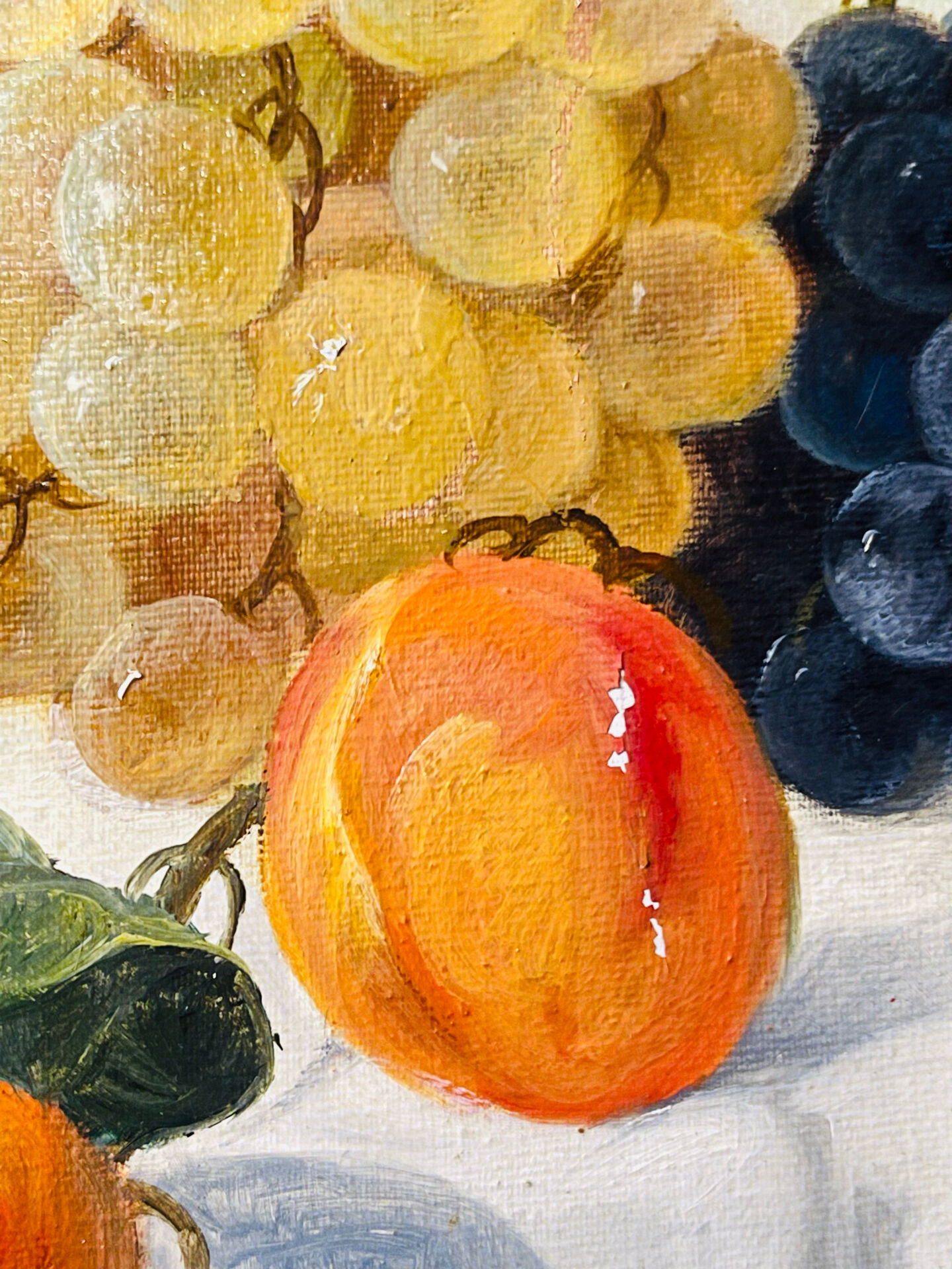 Nature morte ancienne, école russe, huile sur toile, signée à Shulg