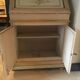 Secretary in pine, wood painted with floral patterns.