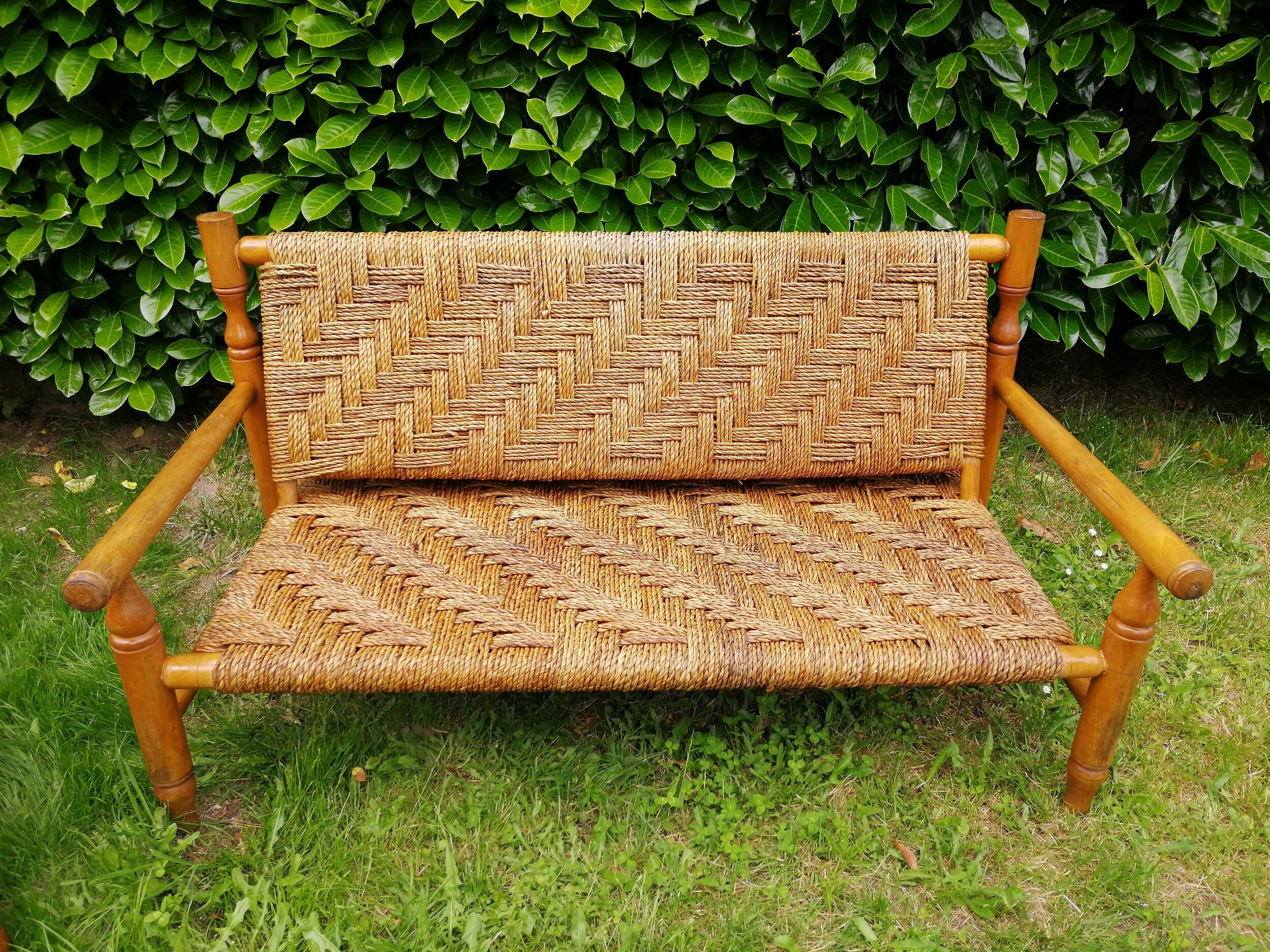 Wooden sofa and rope 50s
