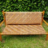 Wooden sofa and rope 50s