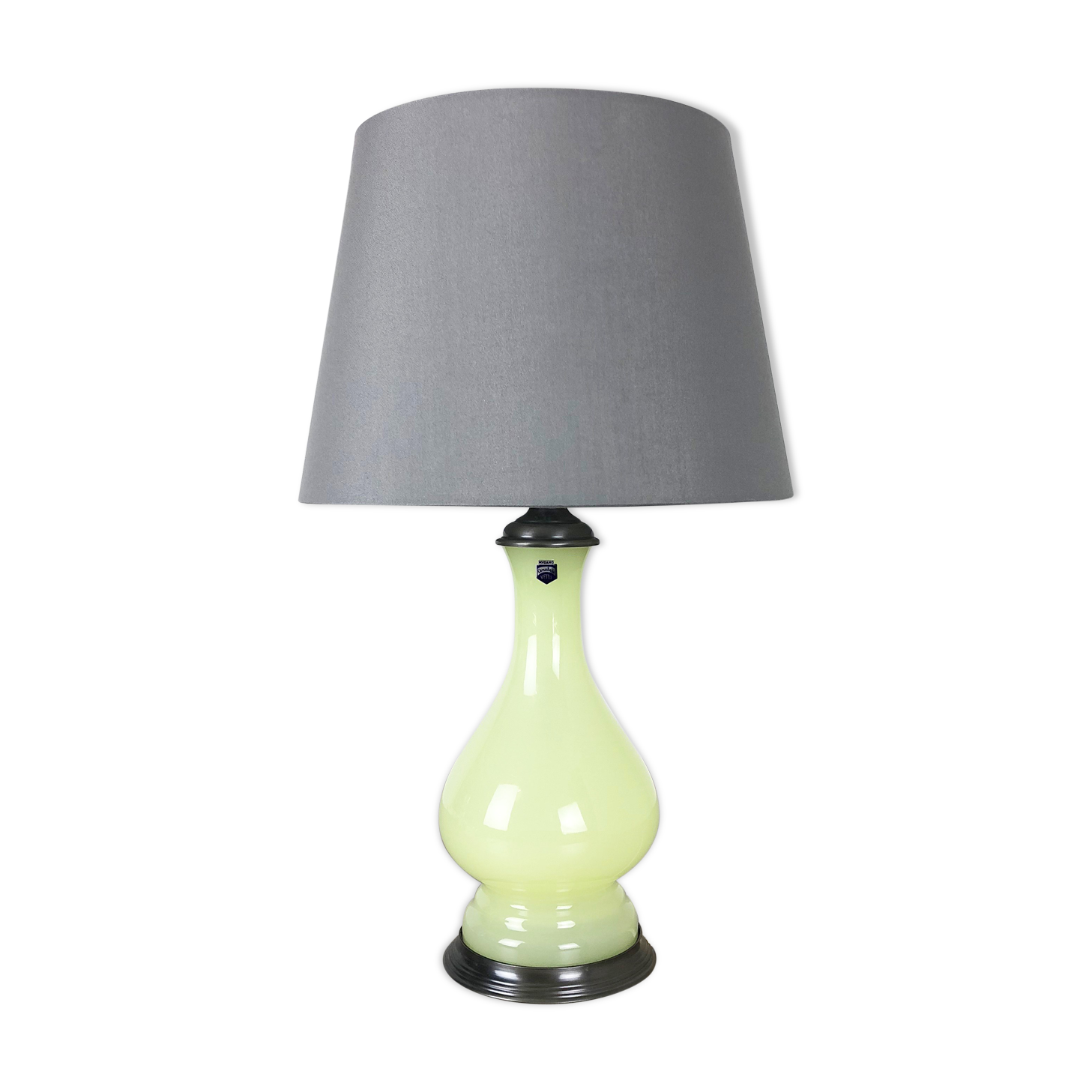Murano glass "lime" table light by Cenedese Vetri, 1960s