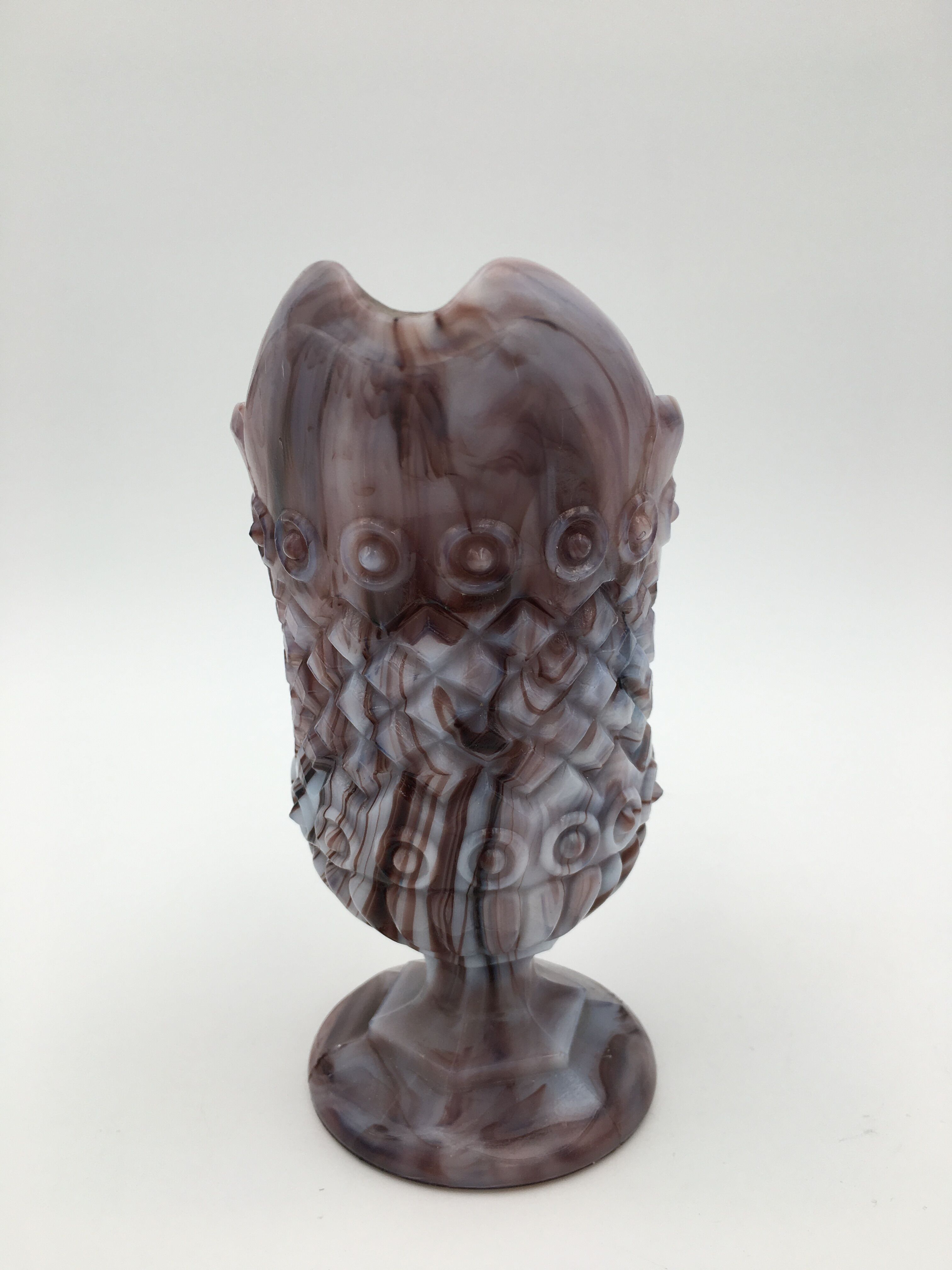 Old verse in marbled fair opaline, purple and white, Vallerysthal - Circa 1910