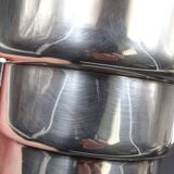 Silver metal ice bucket circa 1950