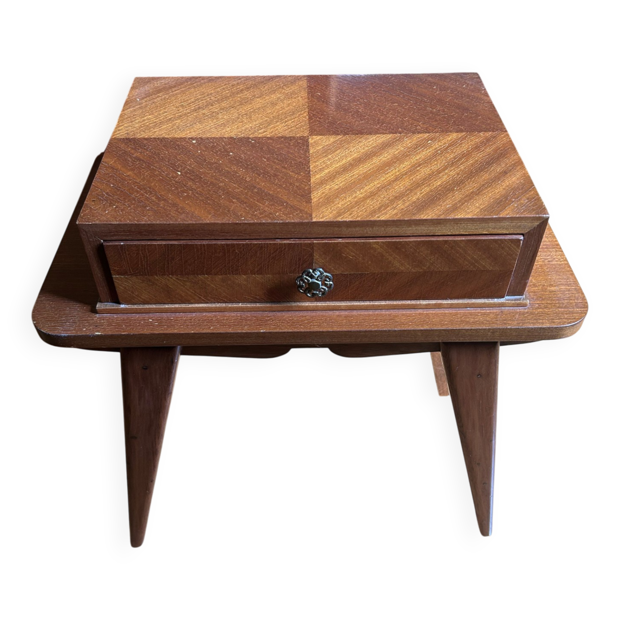 Vintage mahogany bedside table