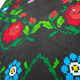 Traditional and ancient romanian rug with bohemian floral motifs 155x215cm