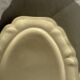Large oval cream earthenware dish Sarreguemines France L44
