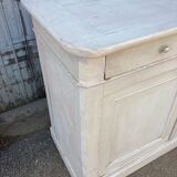 2-door furniture, 2 white patina drawers