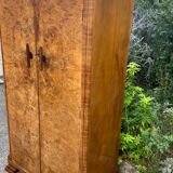 Small Art Deco cabinet 1930 in elm burl