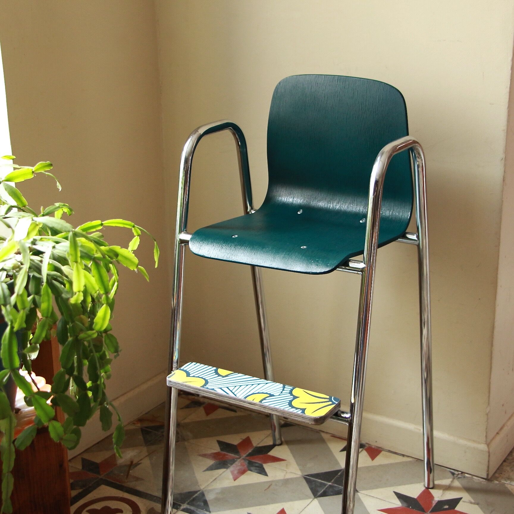 Vintage high chair for children