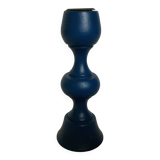 Scandinavian style blue wooden candle holder