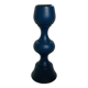 Bougeoir en bois bleu de style scandinave