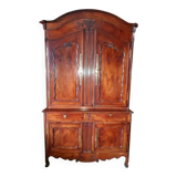 Old 2-part solid cherry wood sideboard