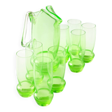 9-piece orangeade service in uraline/uranium