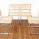 4 Cesca B32 Breuer Chairs Made in Italy - Seat caning redone
