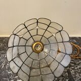Suspension mother-of-pearl and brass diam 25 cm