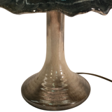 Midcentury ceramic enameled glazed mushroom table lamp