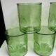 Set of 5 glasses bubbled glass style biot years 60-70