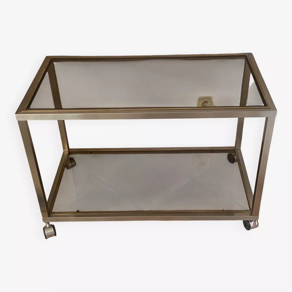 Coffee table, Roche Bobois console. 1970. 86x46.