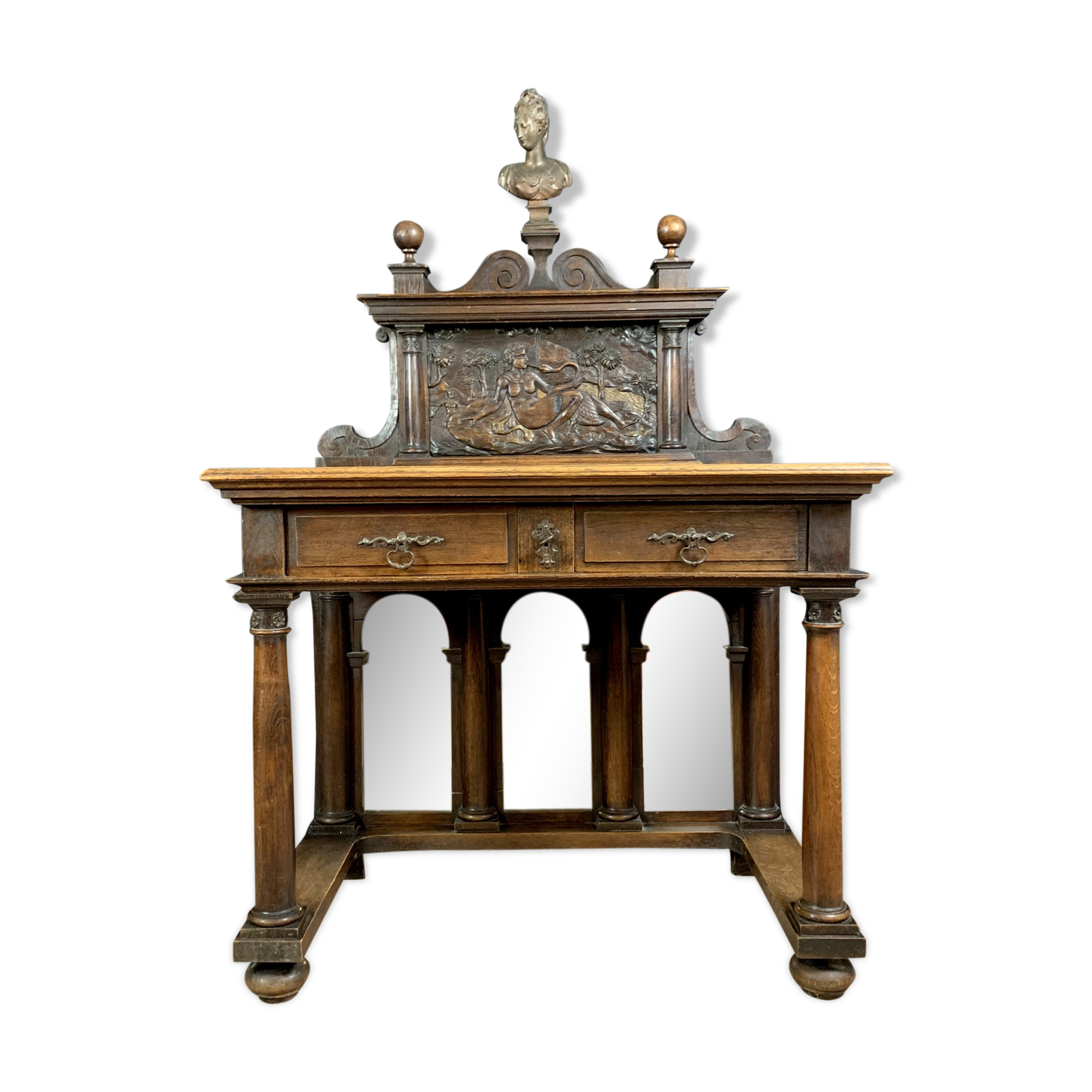 Renaissance Lady's desk in natural wood