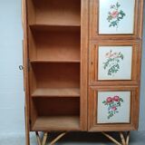 Armoire en rotin 1960
