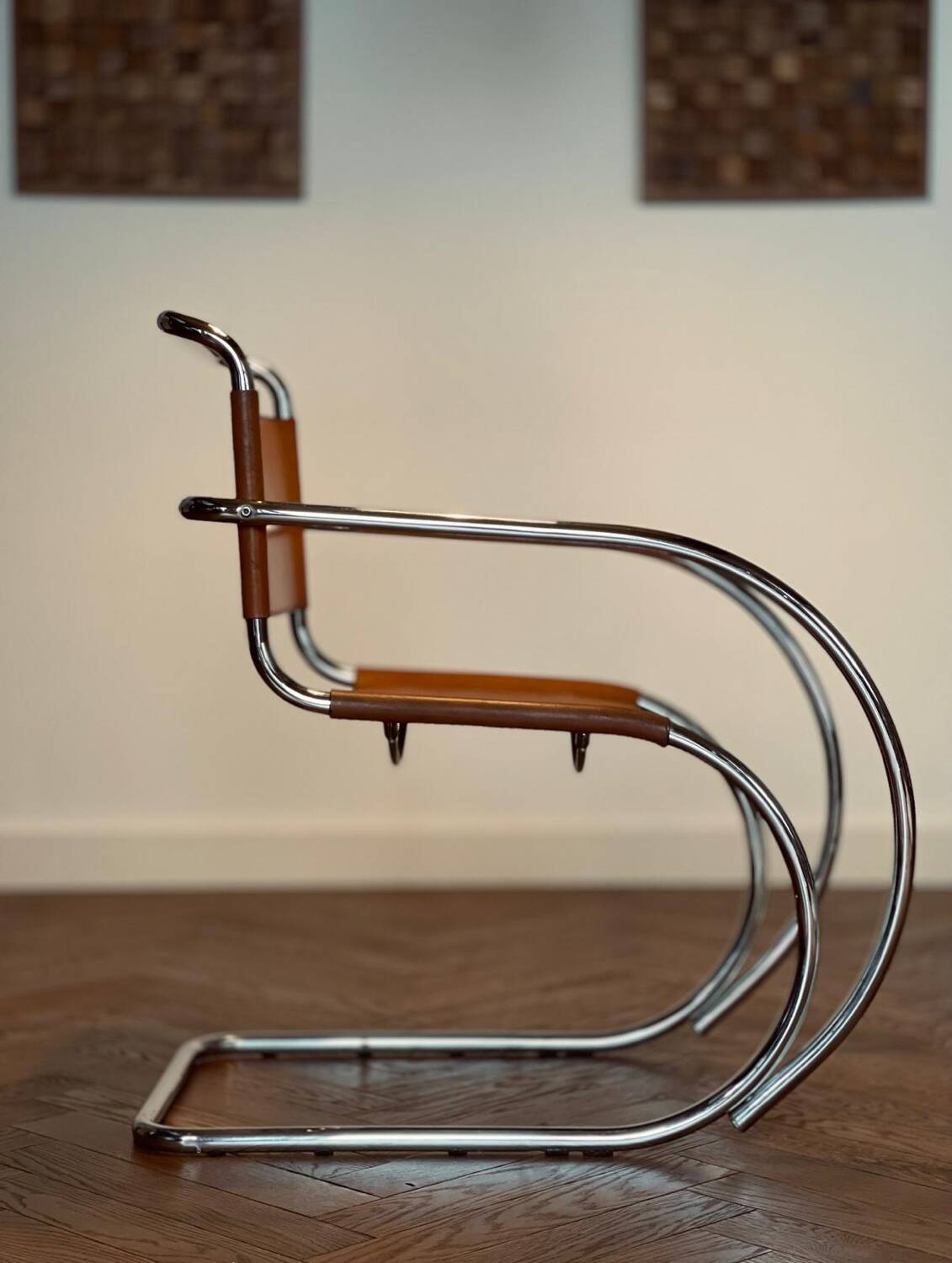 MR20 armchair by Ludwig Mies van der Rohe, 1970s edition