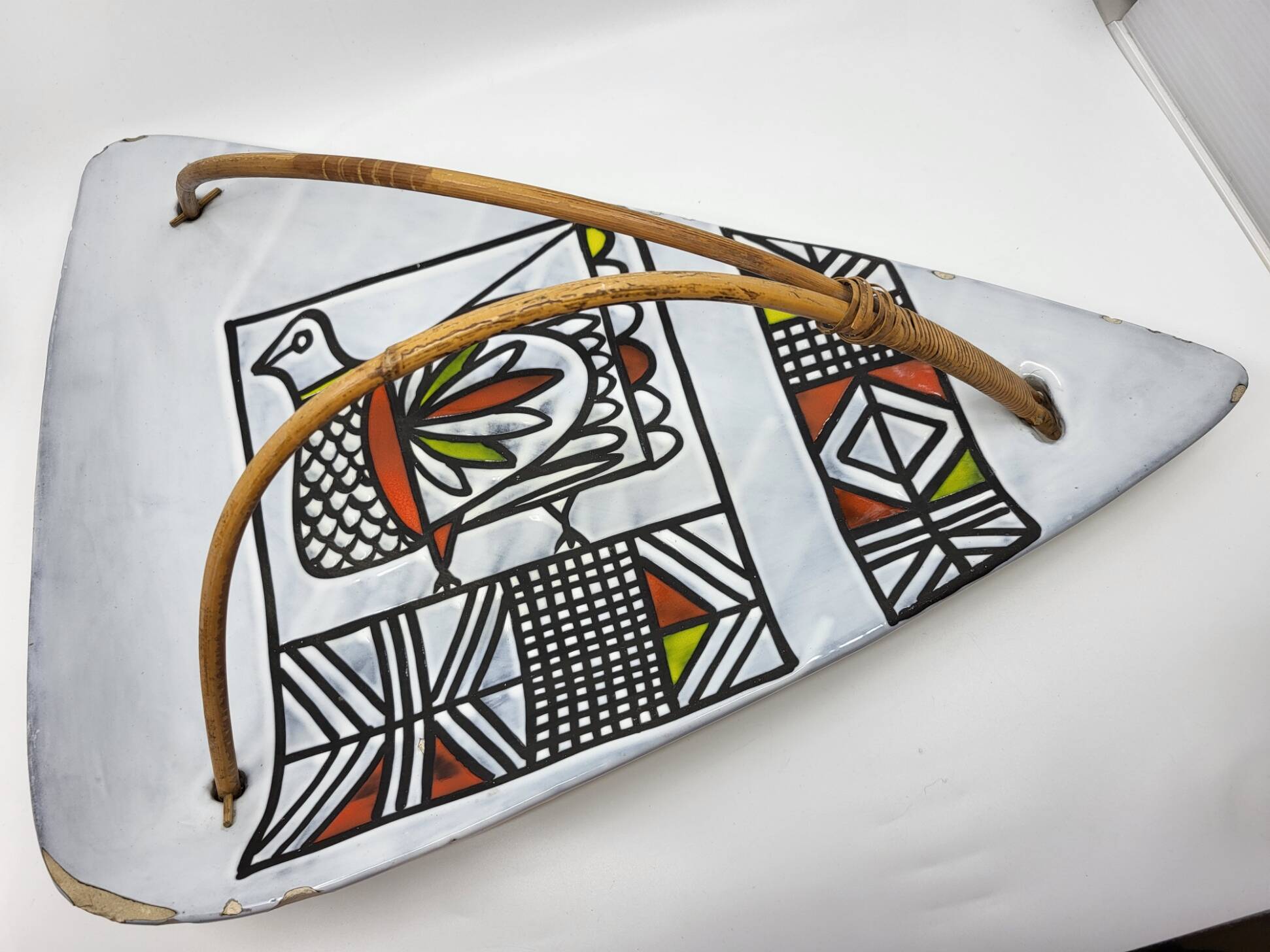 Colossal Roger Capron ceramic cup from the French Riviera, 1950s