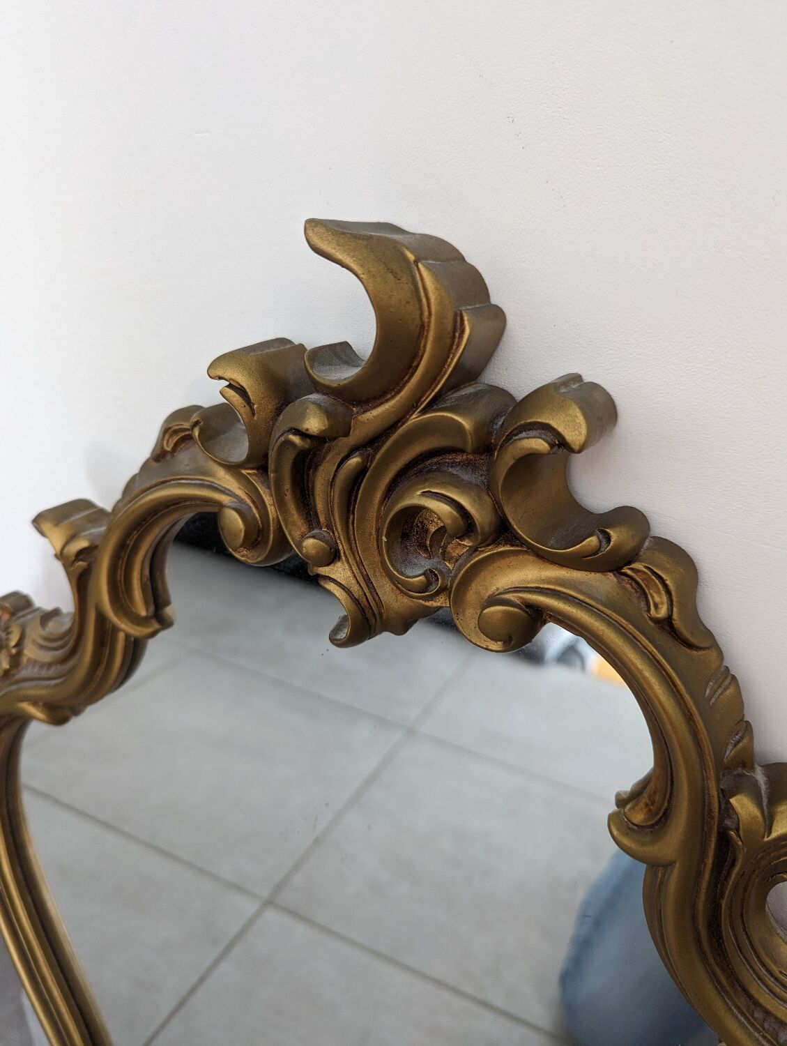 Louis XV style wooden mirror