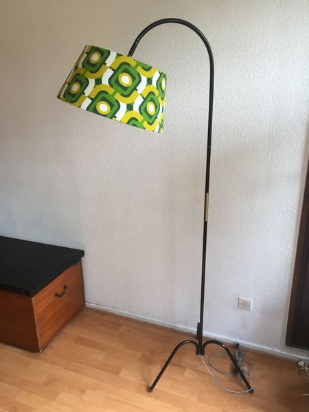 Floor lamp lampshade fabric Kiko vintage 1970